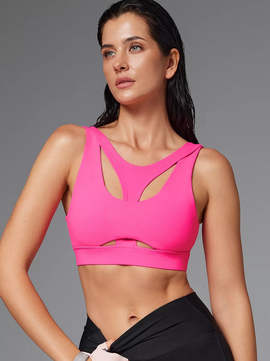 Neon Pink Sports Bra