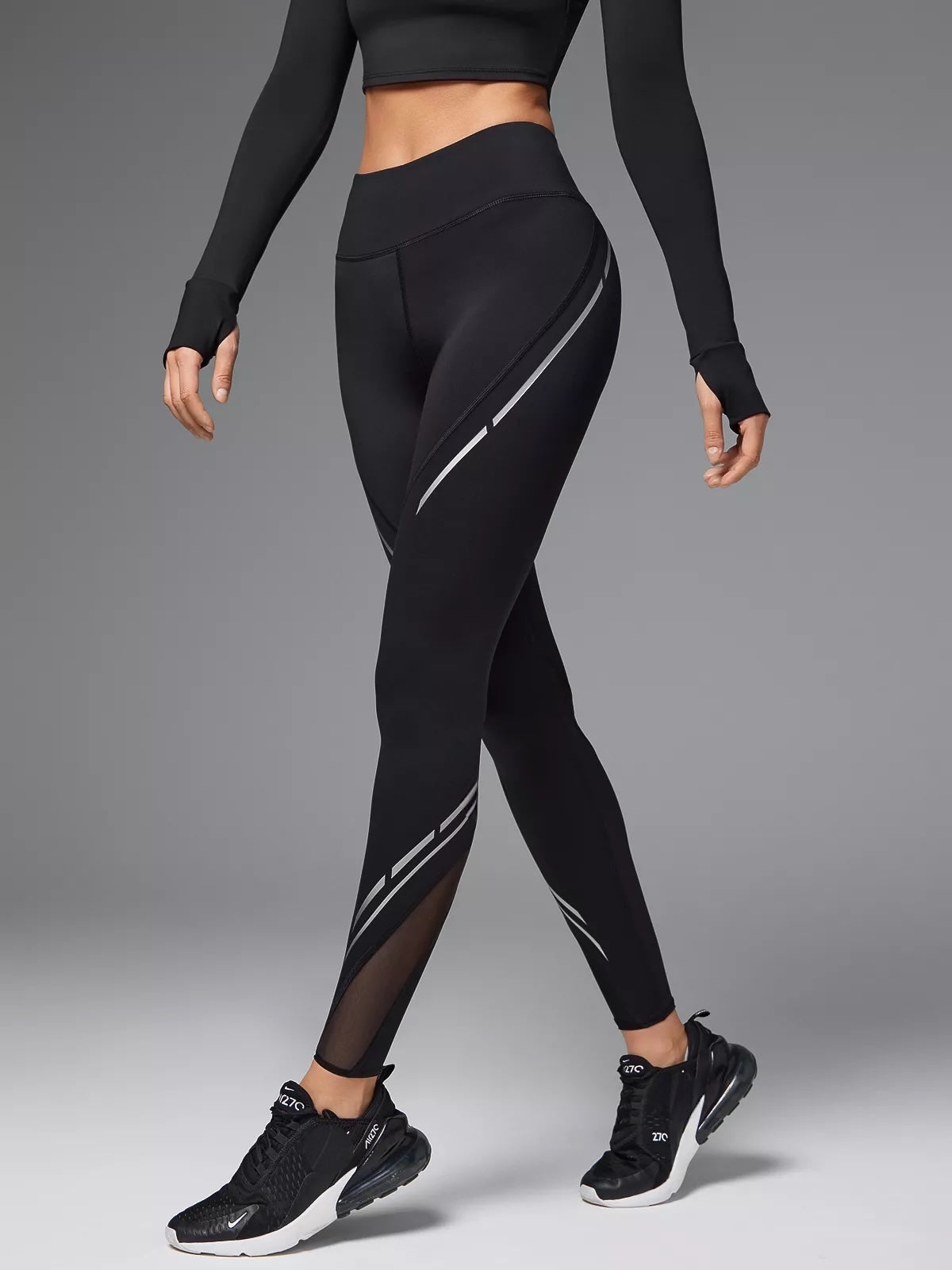 Ergonomic Sports Leggings with Ventilation Panels